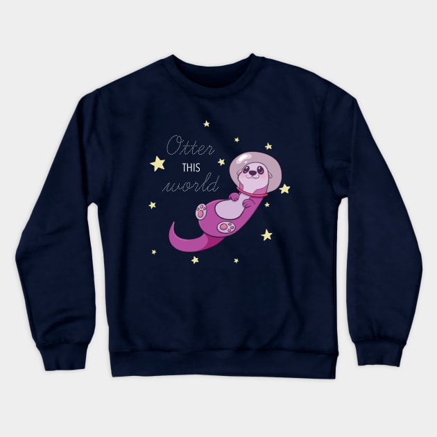 Otter This World Crewneck Sweatshirt by SaganPie